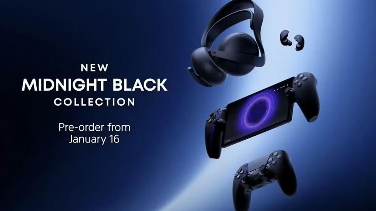 Sony представила колекцію аксесуарів Midnight Black для PlayStation 5