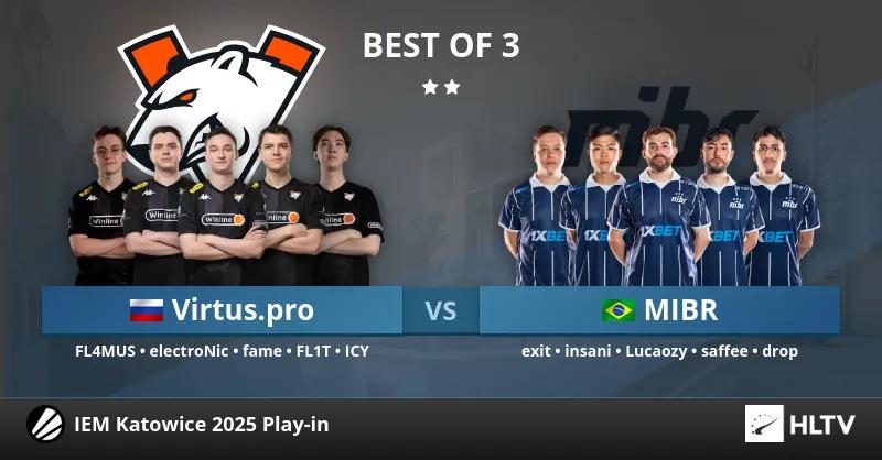 Virtus.pro захищає місце на груповому етапі IEM Katowice 2025 з домінуючою перемогою над MIBR