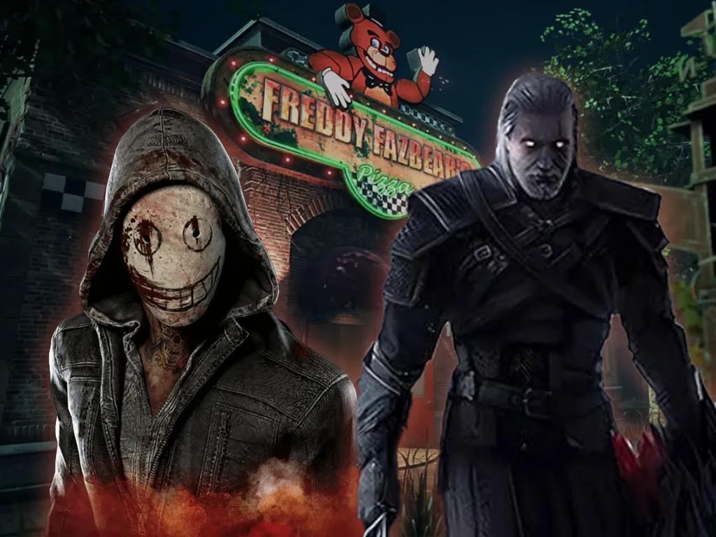 Мертві при світлі дня x Відьмак x FNAF: Геральт, Пружинна пастка та пастка з піцою