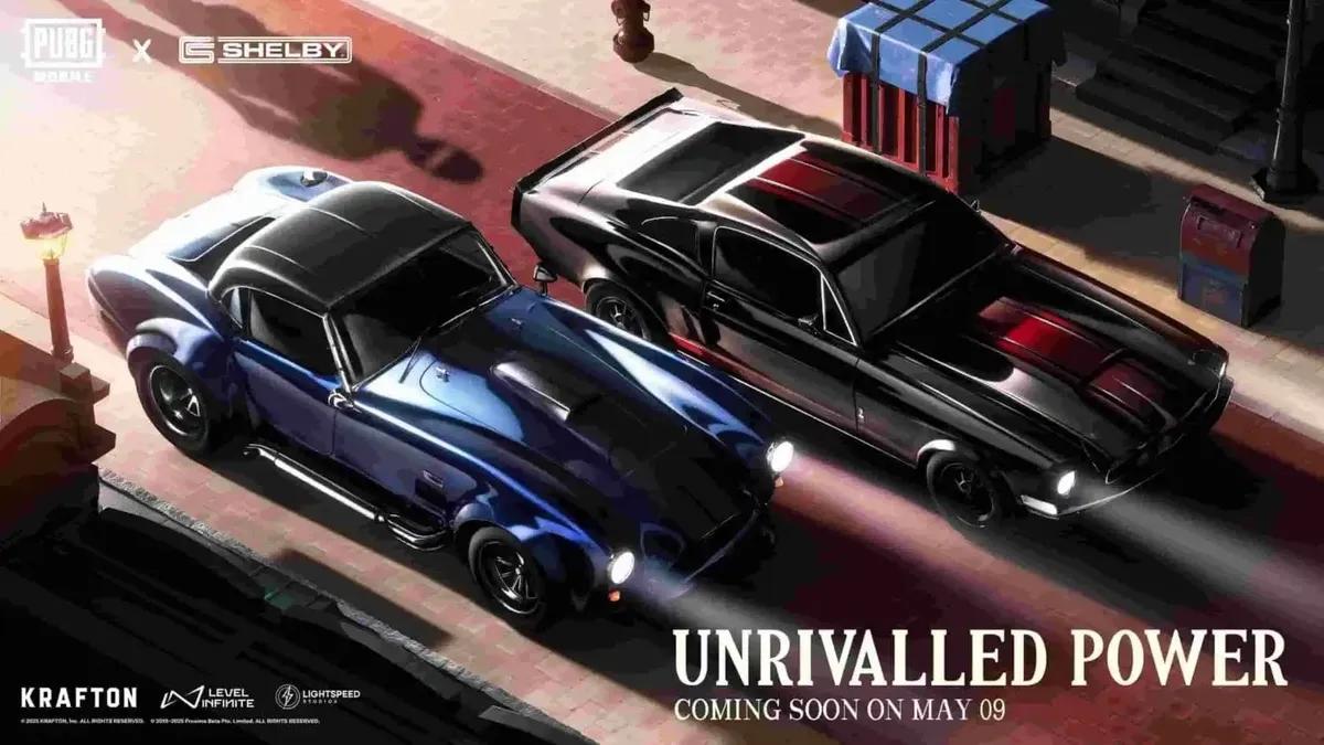 PUBG Mobile x Shelby American: Високооктанові автомобілі, кастомні скіни та ексклюзивні нагороди в новому автокруїзі