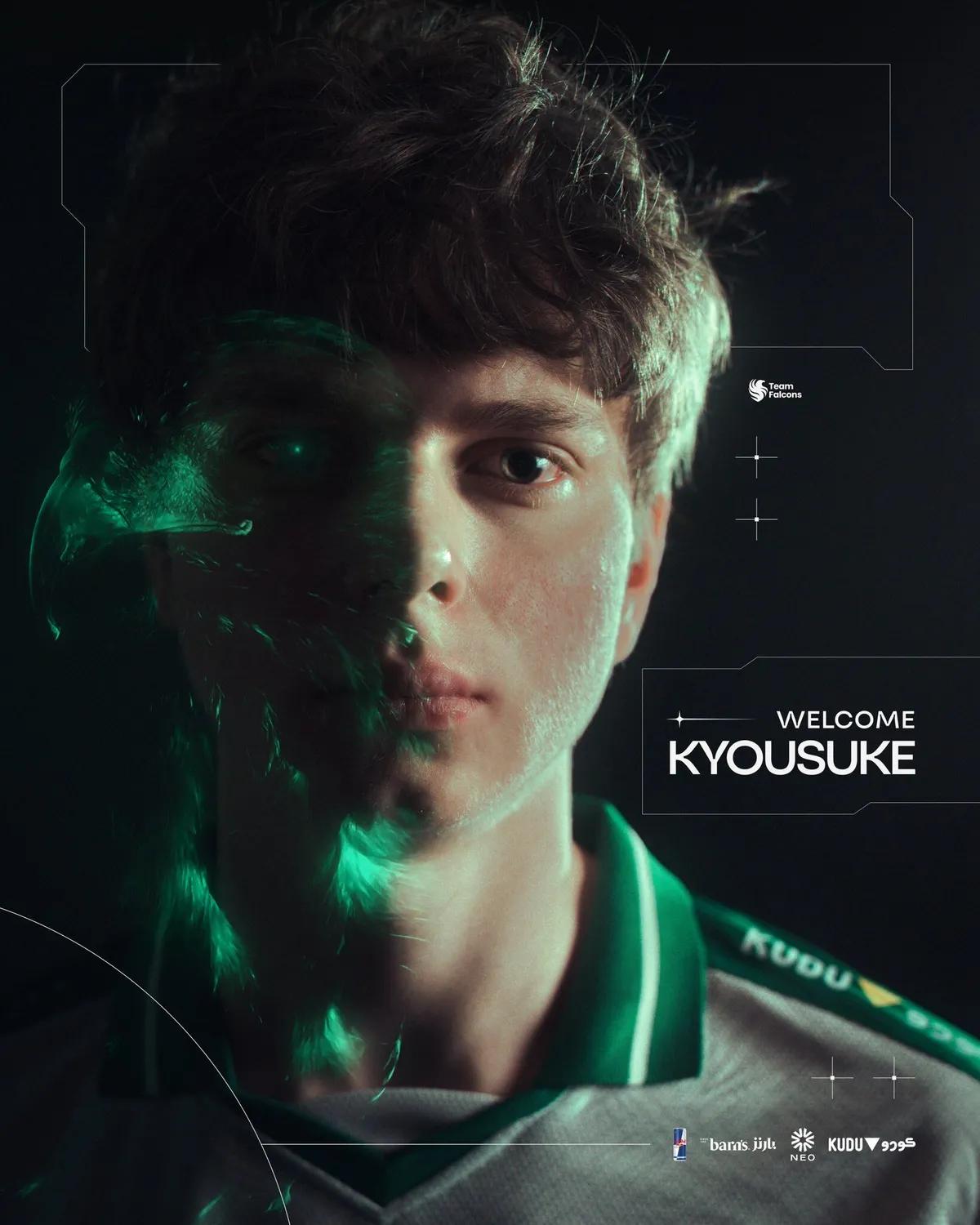 Офіційно: kyousuke замінено гравця Magisk у списку команд Team Falcons