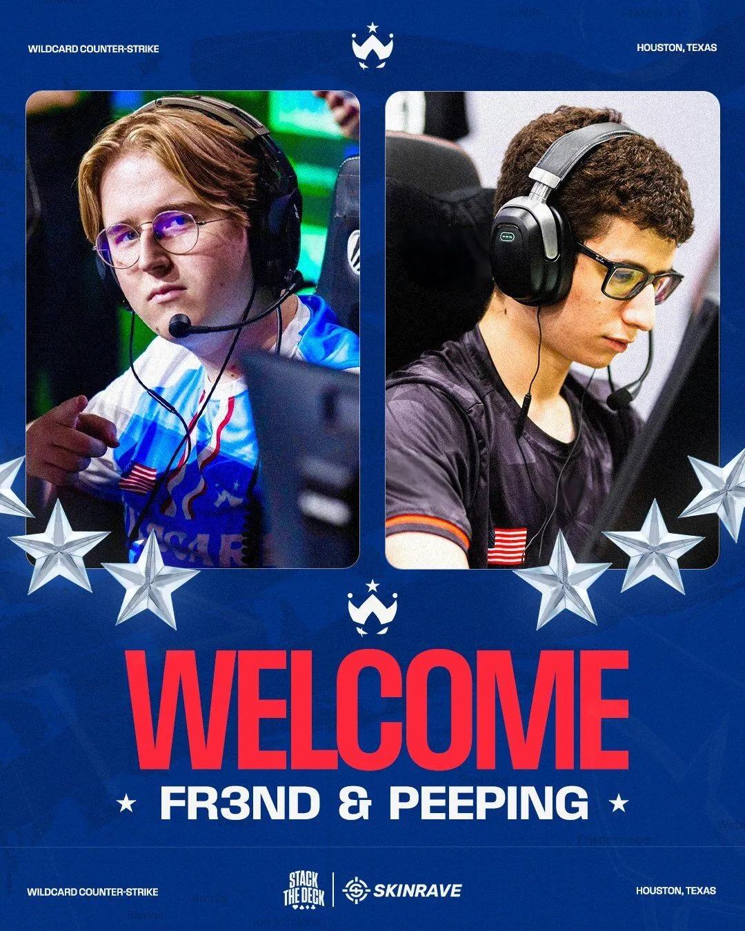 Wildcard оголошує про заміну stanislaw та phzy: Peeping і fr3nd приєднуються до основного складу CS2