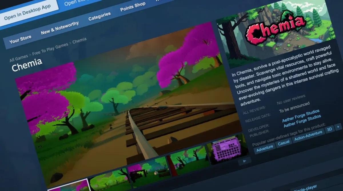 Chemia у Steam маскує шкідливе програмне забезпечення в оновленнях ігор