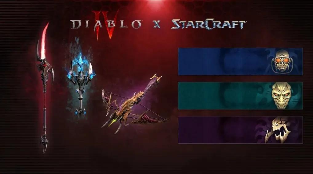 Запуск події «Кросовер Diablo IV x StarCraft» з тематичними косметичними засобами та безкоштовними нагородами