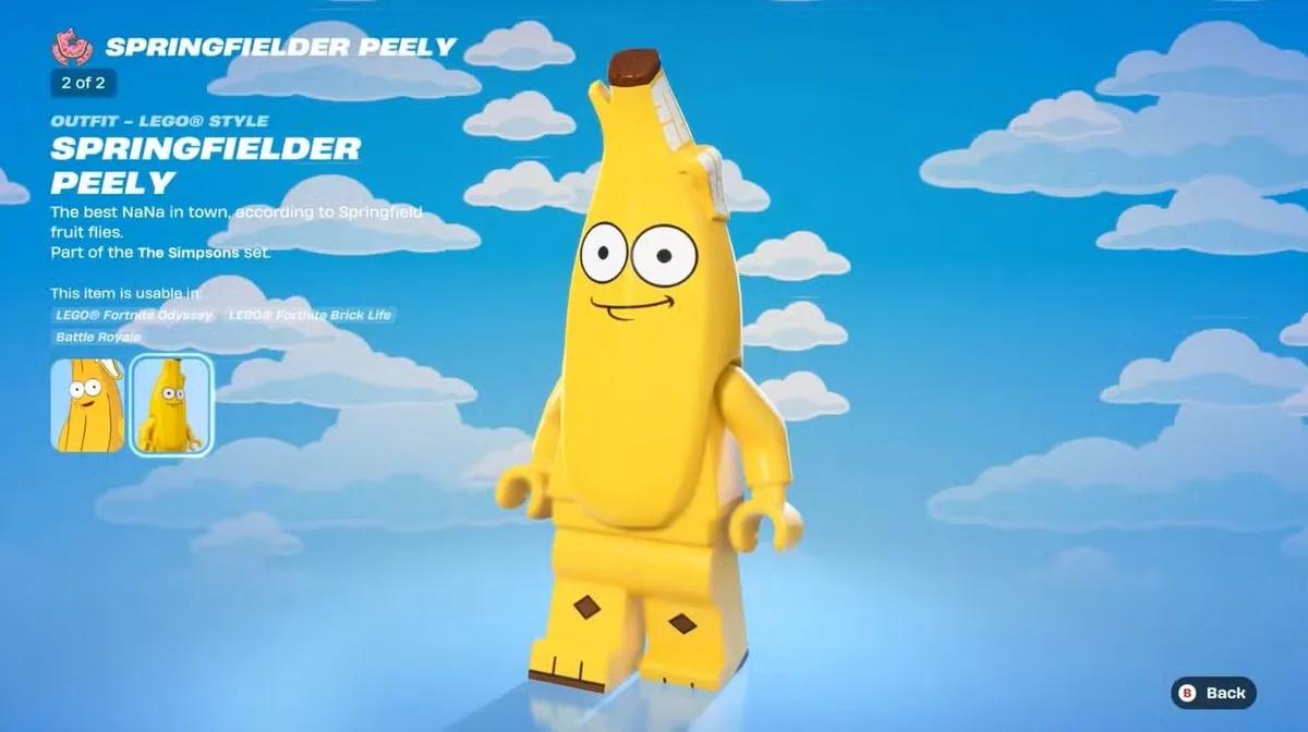Fortnite x Сімпсони: Як розблокувати прийдешній скін Springfielder Peely