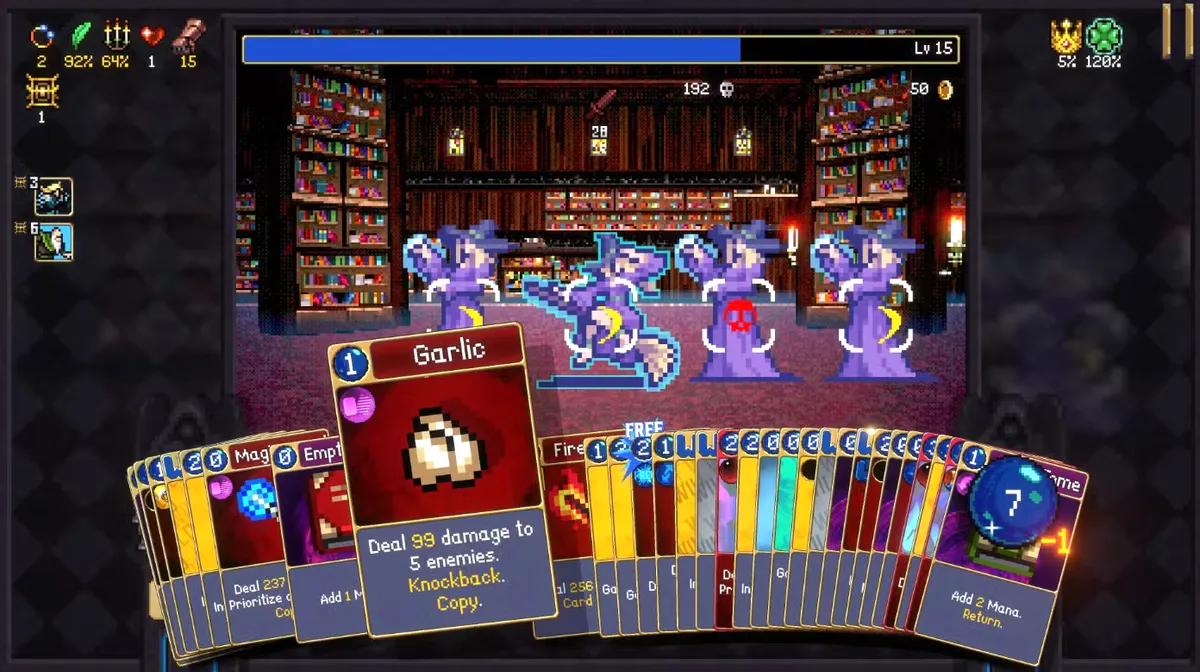 Розробники Vampire Survivors представили новий спін-офф у жанрі ролевої колодної гри