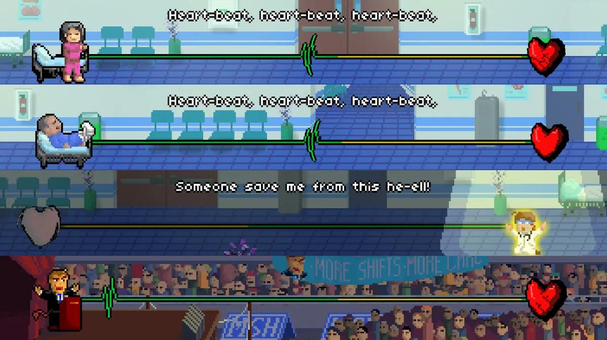 Rhytm Doctor показує, як гра з однією кнопкою може нести повноцінне сюжетне навантаження