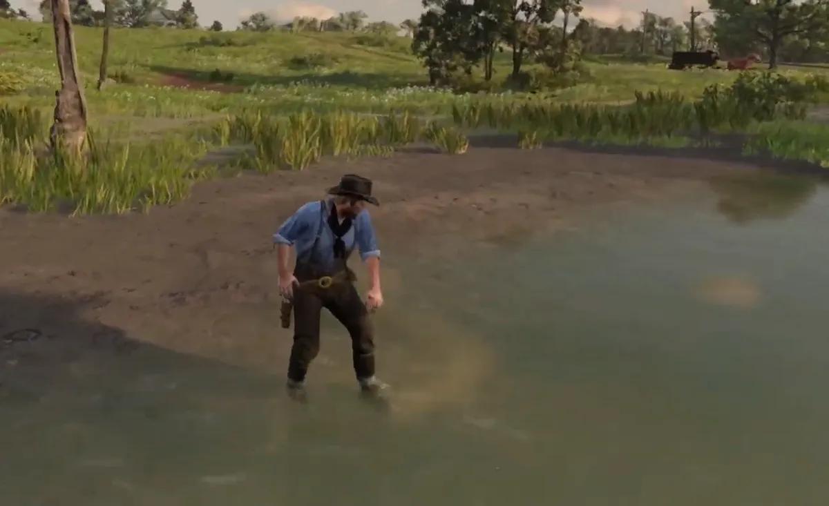 Мод Red Dead Redemption 2 додає правильне миття в річках та озерах