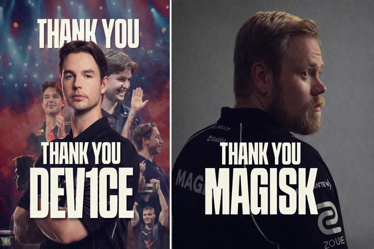 Astralis може перейти до міжнародного складу після відходу dev1ce та Magisk