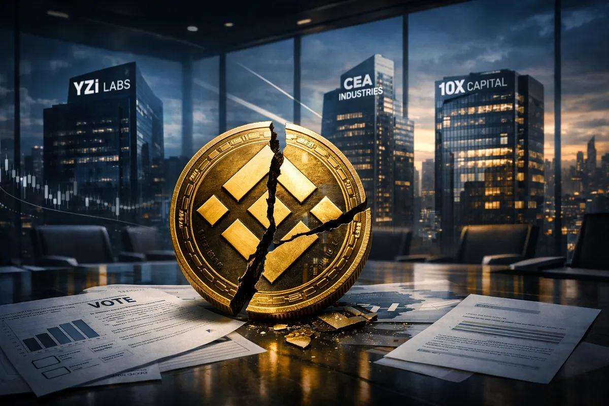 YZi Labs загострює боротьбу з CEA Industries та 10X Capital за казначейський стрижень BNB та проблеми з управлінням