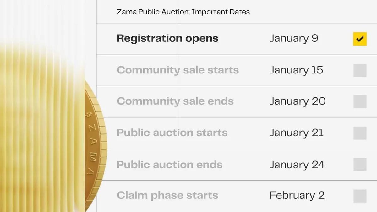 Протокол Zama розпочав реєстрацію на продаж токенів