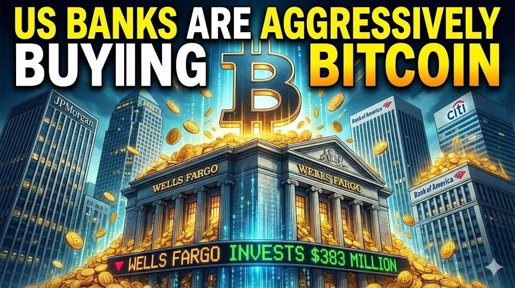 Американські банки агресивно купують біткоїн: Wells Fargo інвестує $383 мільйони