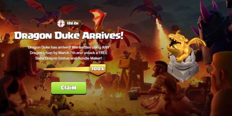 Clash of Clans запускає спільнотний захід Dragon у магазині Supercell