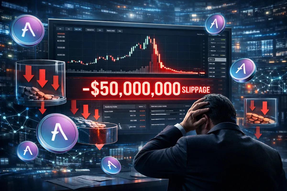 Мінус $50 млн в один клік: Whale втратив цілий статок на покупці $AAVE через екстремальне прослизання