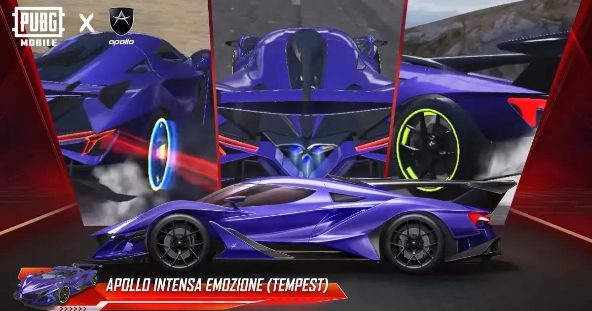 PUBG Mobile x Apollo Automobil представляє ексклюзивні гіперкари в грі цього березня