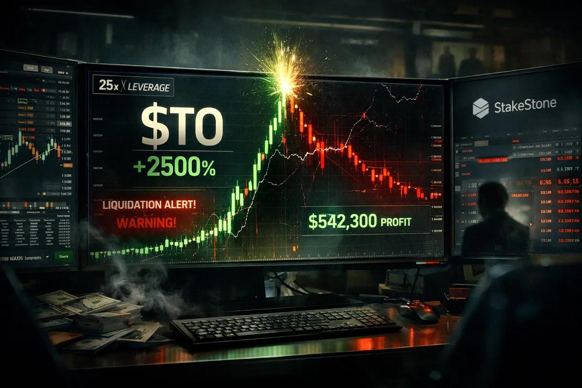 Scam Pump на 25x: $STO від StakeStone підскочив на 2500