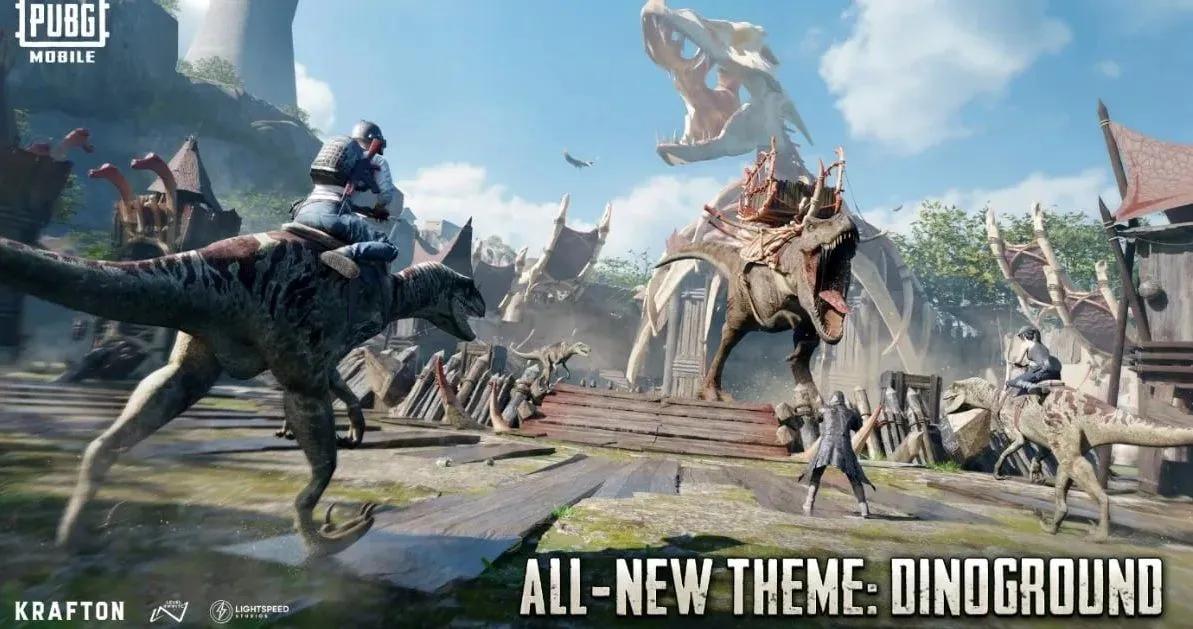 PUBG Mobile 4.4 - режим Dinoground повертається з динозаврами, на яких можна їздити верхи