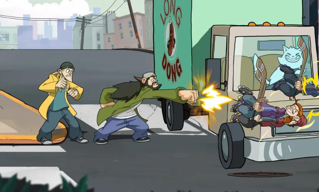 Джей та Мовчазний Боб прокладають собі шлях через вікно у Всесвіті Askew 20 квітня