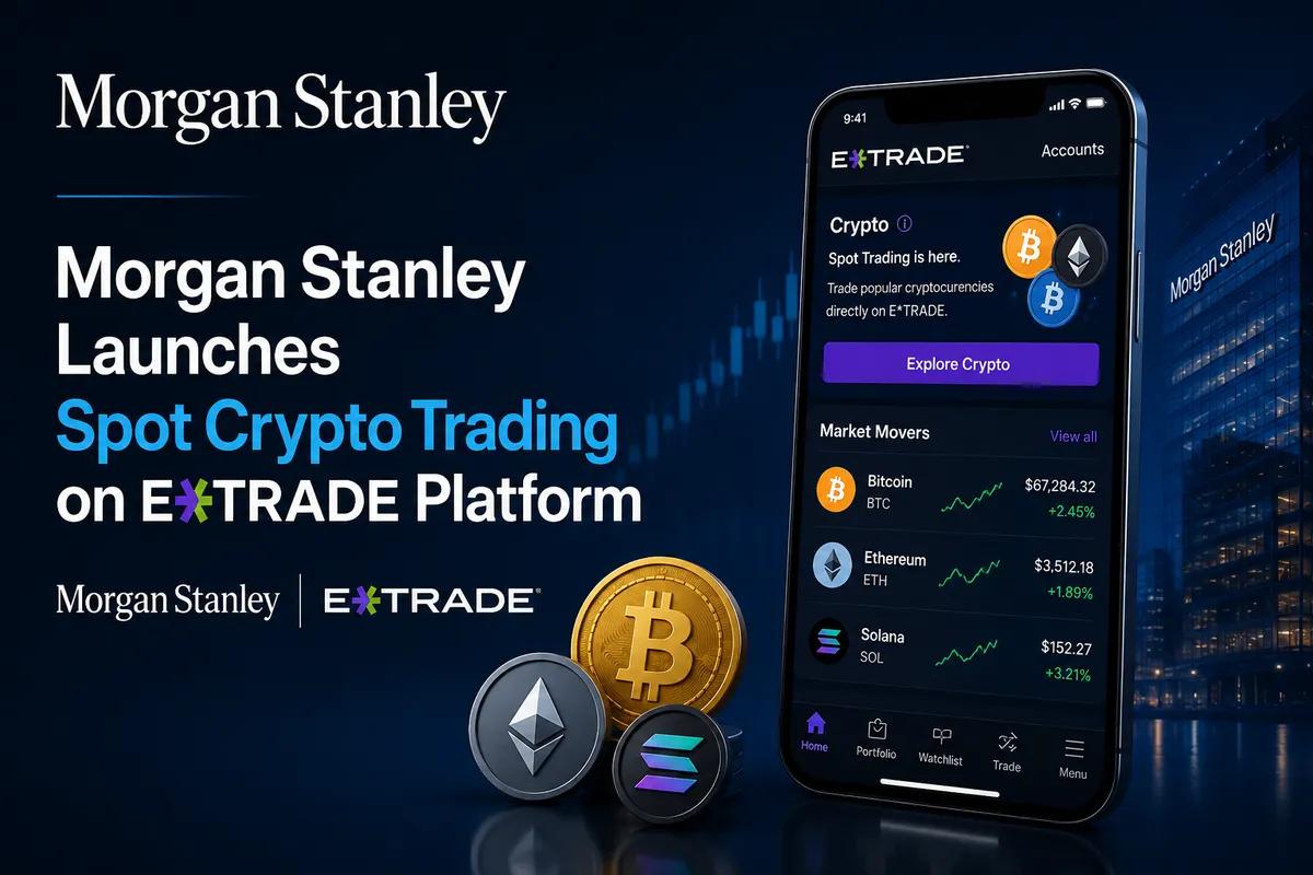 Morgan Stanley запустив спотову торгівлю криптовалютами на платформі E*Trade