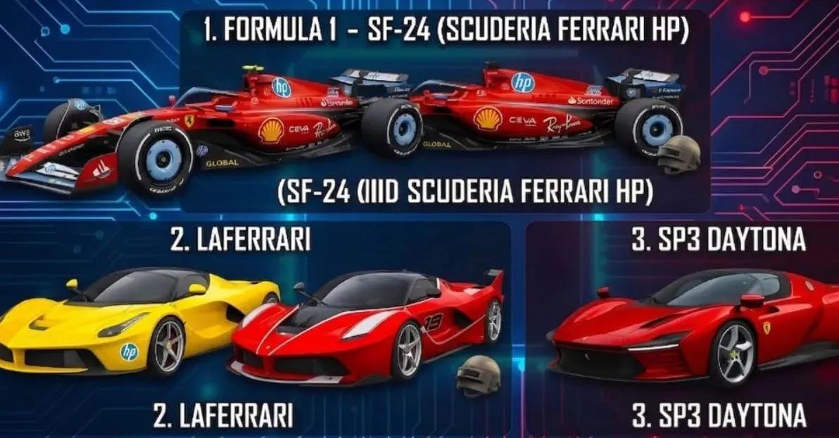 PUBG Mobile дражнить майбутньою співпрацею з Ferrari