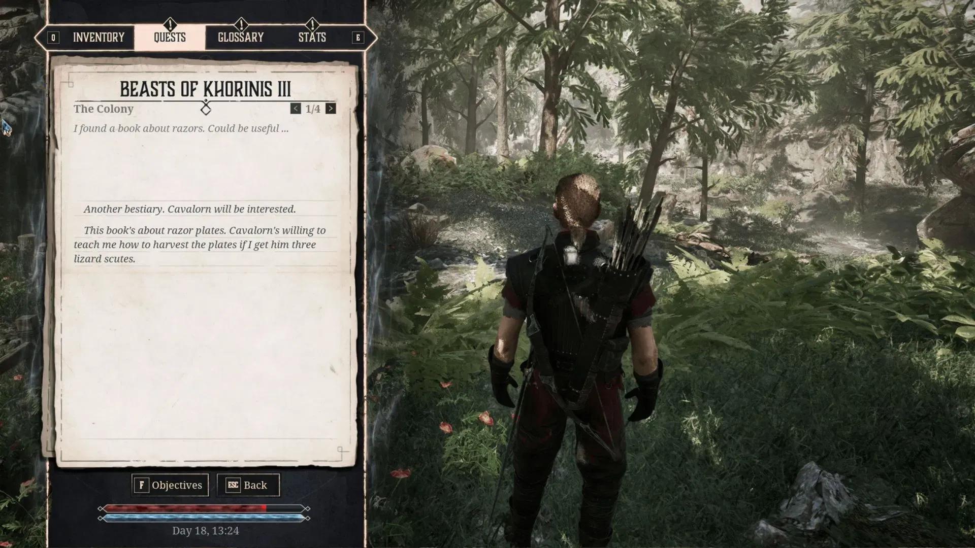 Gothic 1 Remake: Усі квести та нагороди за «Звірі Хорініса»