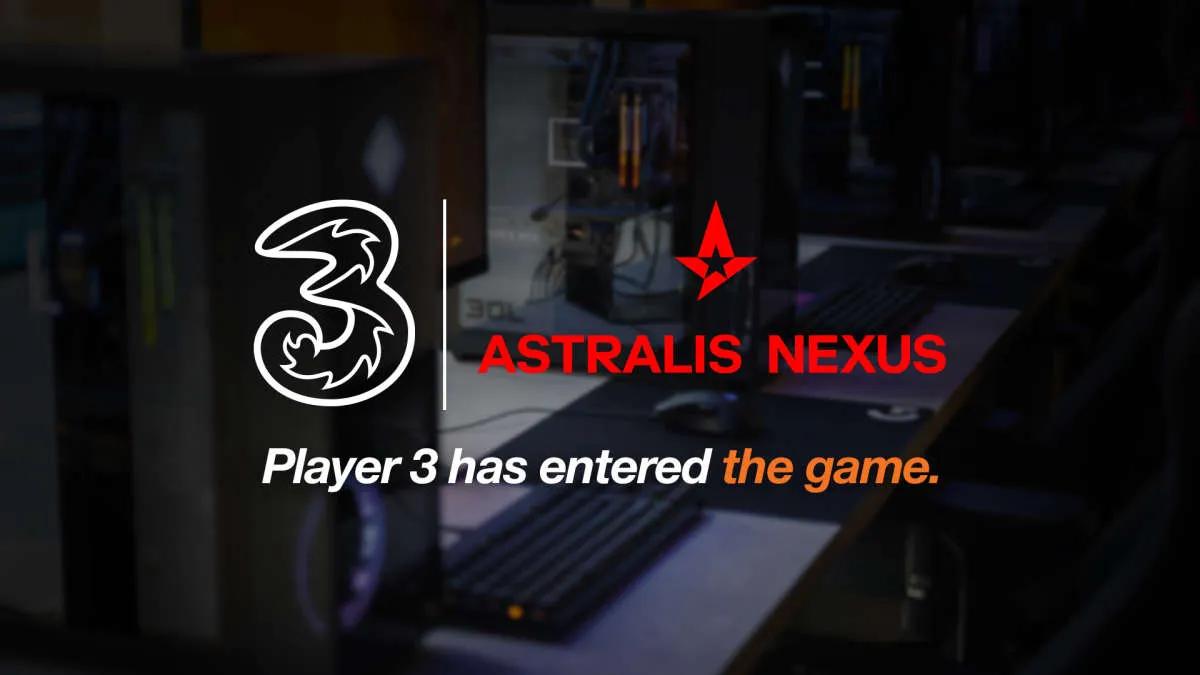 Astralis partners with 3 (Three)