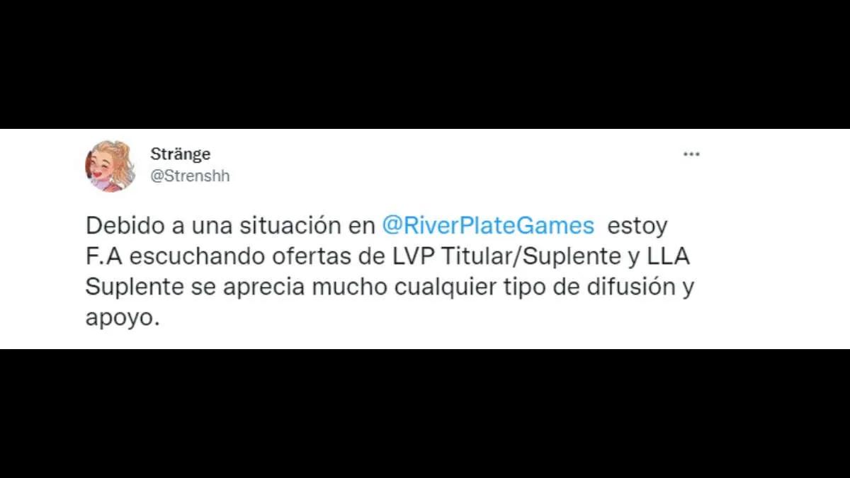 Strange left River Plate Gaming