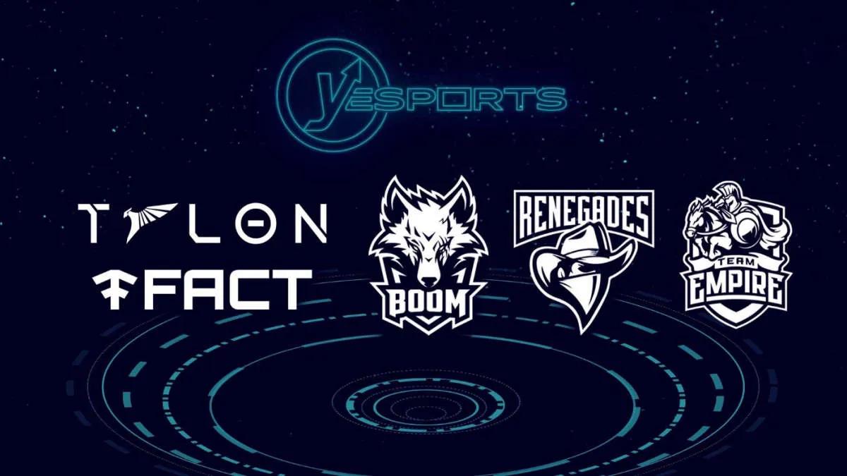 Yesports partners with Team Empire, Renegades, Talon Esports, BOOM Esports and Fact Revolution