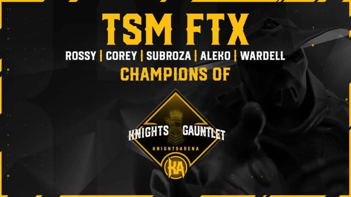 TSM became the winner of Knights Arena Monthly Gauntlet 2022: February