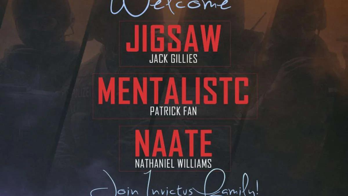 naate, Jigsaw and MentalistC join Invictus Gaming