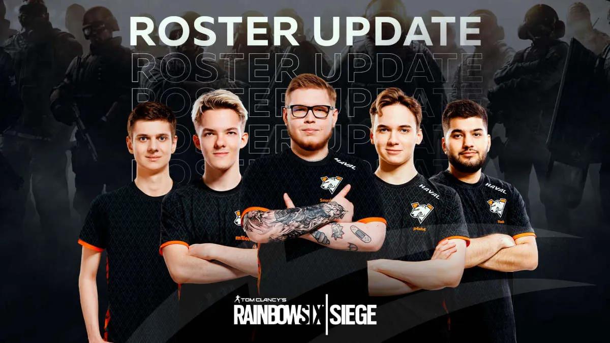 Virtus.pro unveiled updated Rainbow Six roster