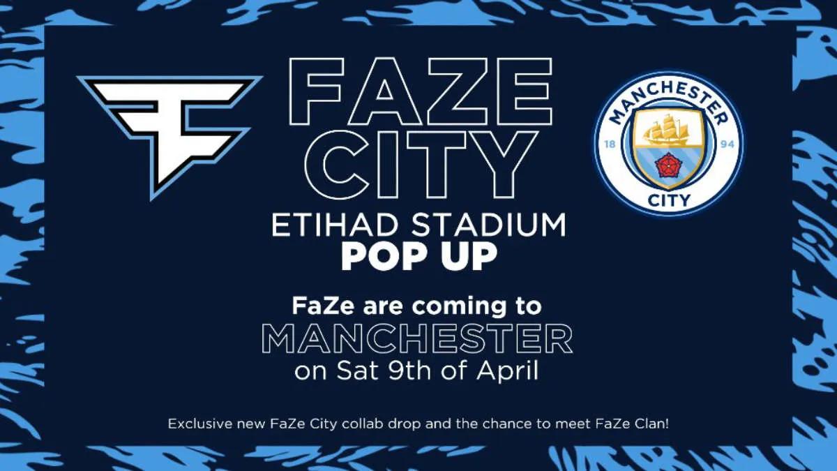 FaZe Clan and Manchester City announce event at Etihad Stadium