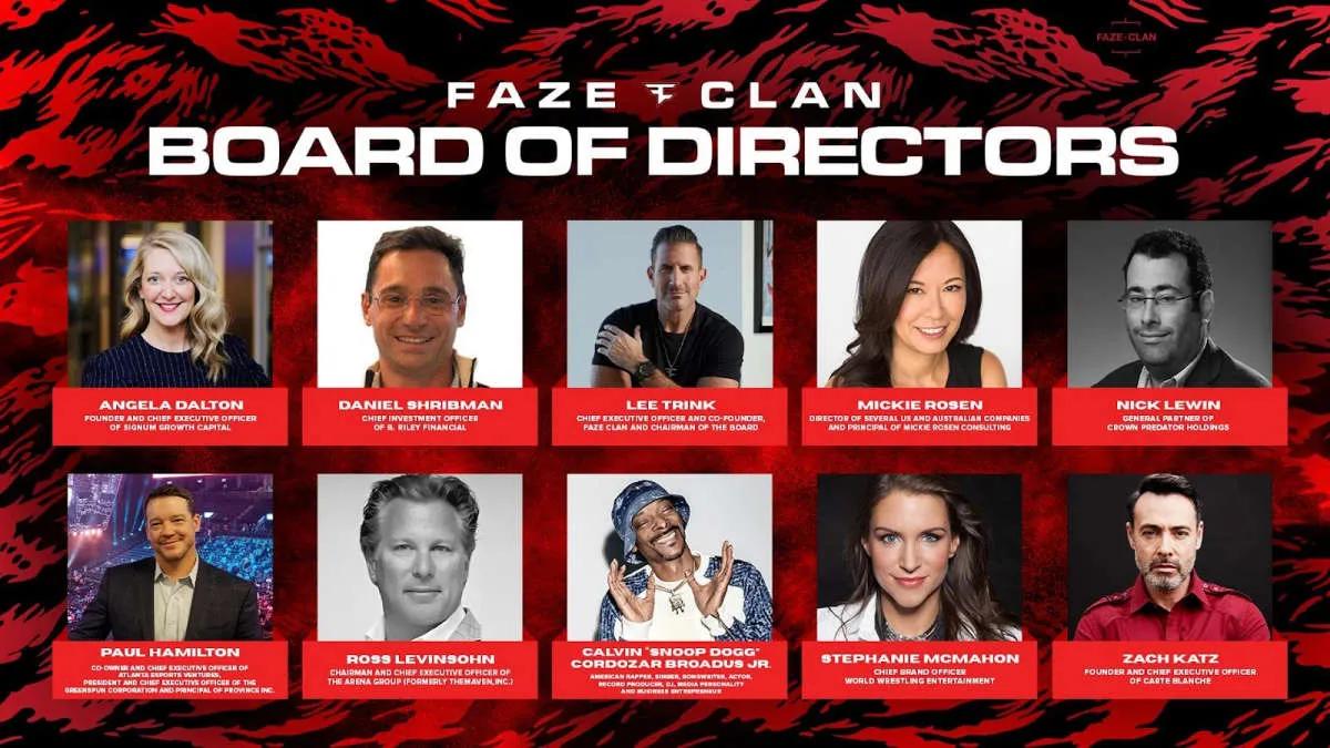 FaZe Clan presents Board of Directors