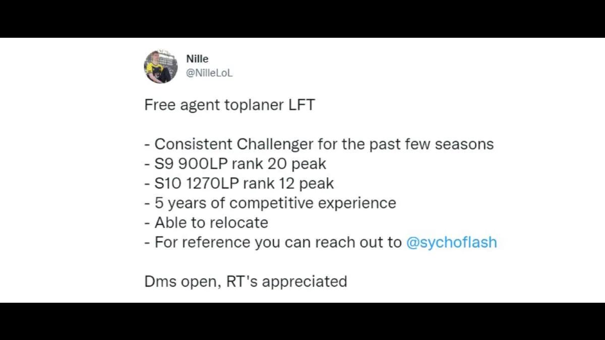 Nille left Vanir Esports