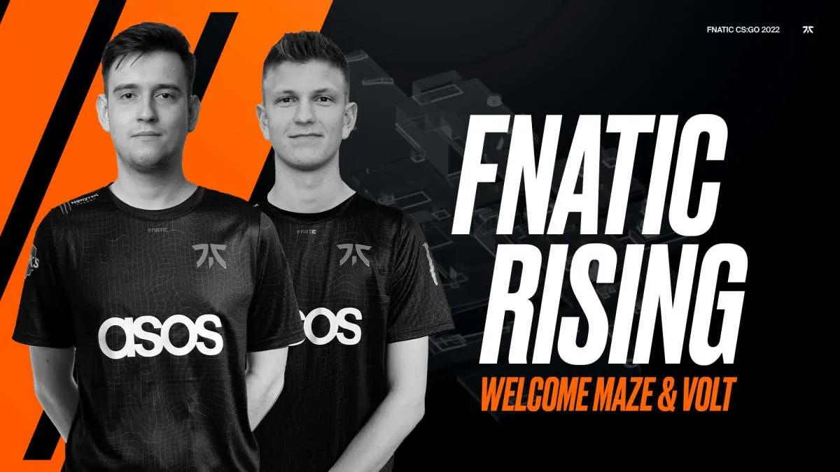 Maze and Volt join fnatic Rising