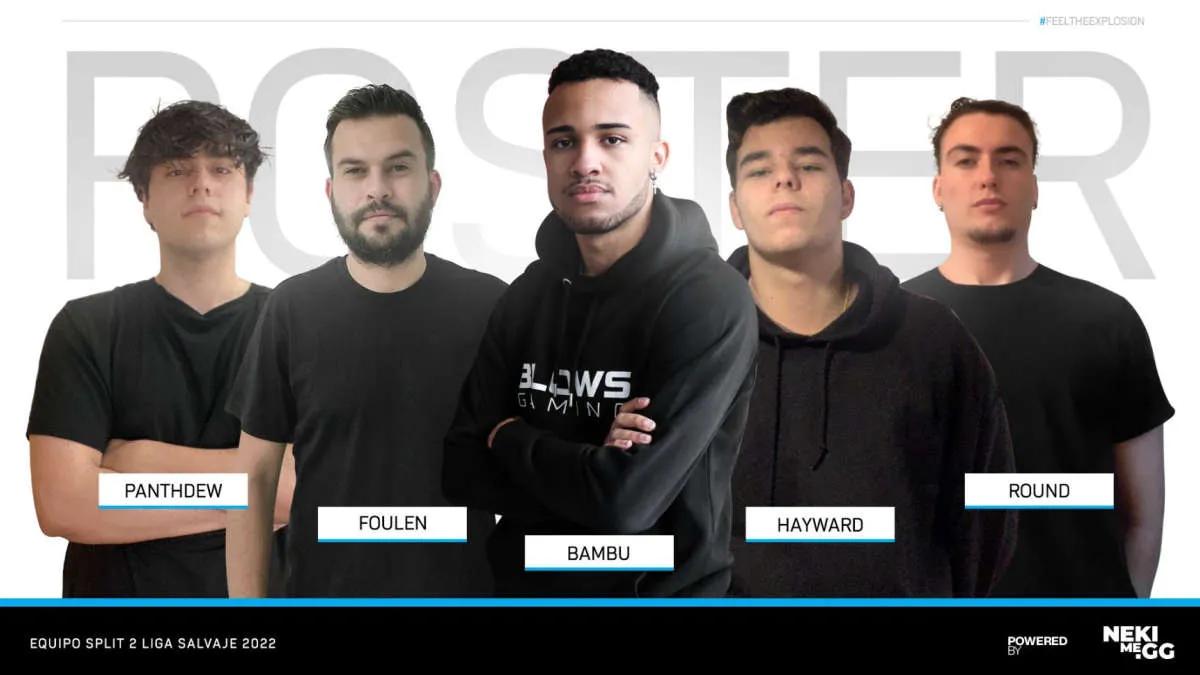 Blows Gaming presented Wild Rift roster at Liga Salvaje 2022: Split 2