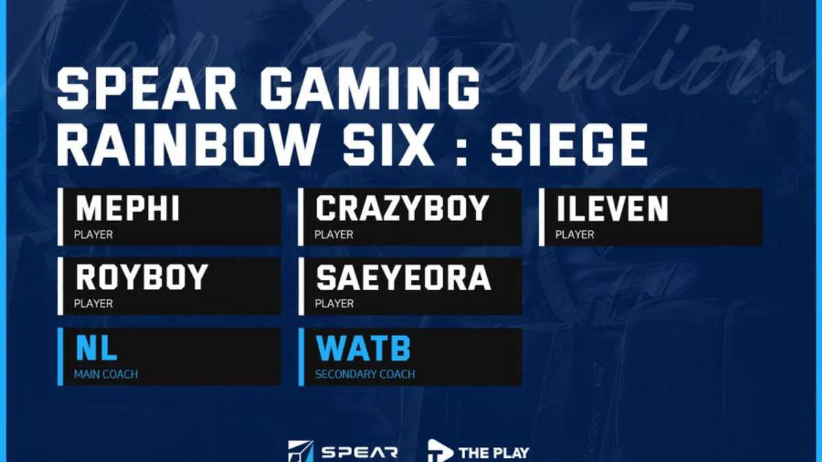 Spear Gaming signed former T1 Rainbow Six roster