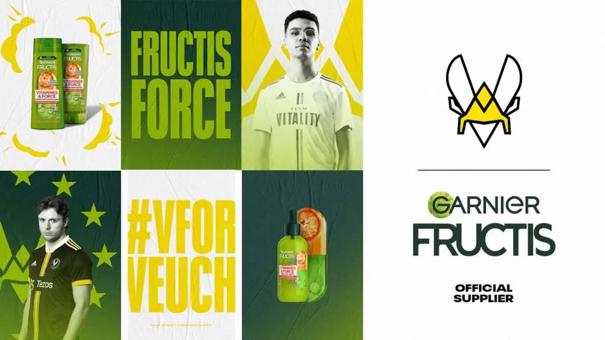 Team Vitality announces partnership with Garnier Fructis