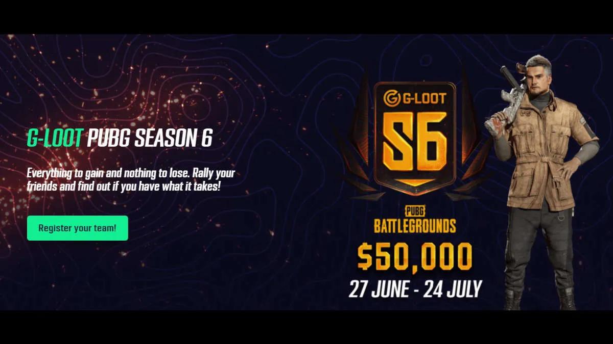 G-Loot PUBG Season 6 announced