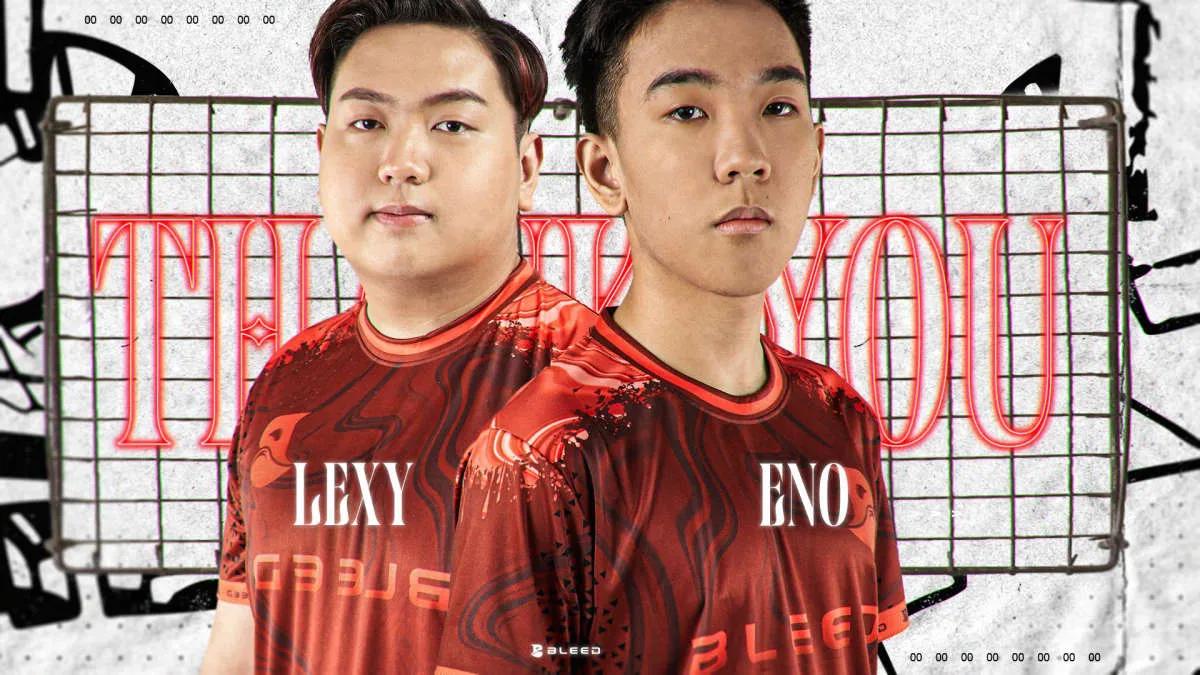 Bleed eSports says goodbye to LEXY and Eno