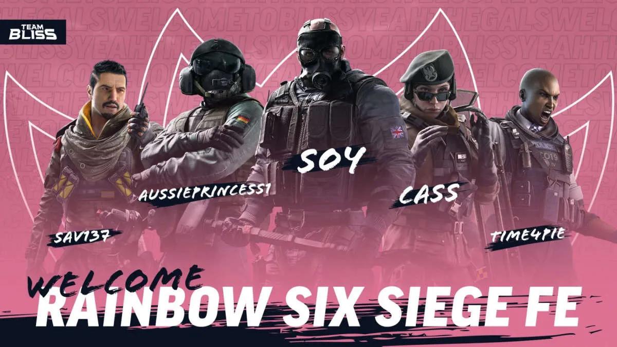 Team Bliss signed the female Rainbow Six roster