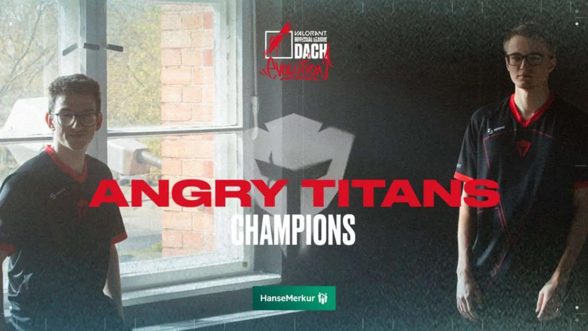 Angry Titans became the champion of VALORANT Regional Leagues 2022 DACH: Evolution Stage 2