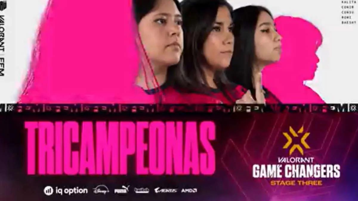 KRÜ Fem wins VALORANT Champions Tour 2022: Game Changers Latin America South Open 3