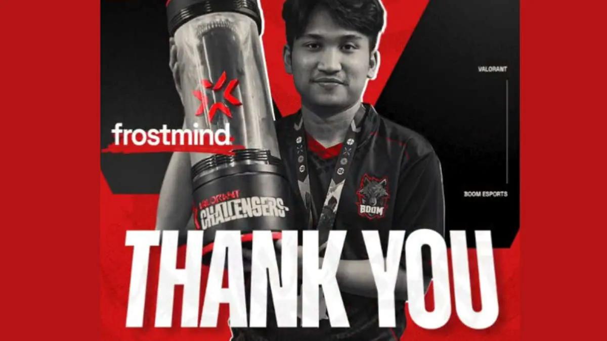 BOOM Esports said goodbye to one of their Valorant players