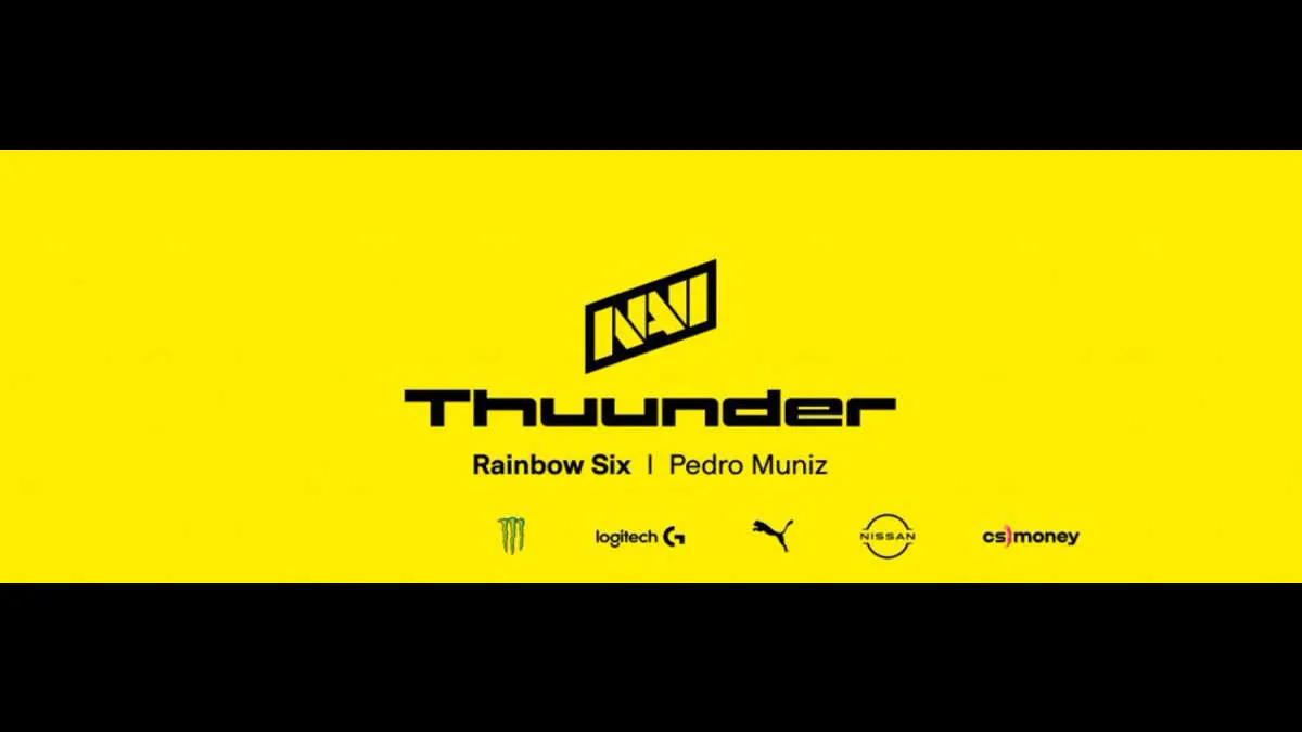 Thuunder left NAVI's Rainbow Six starting roster