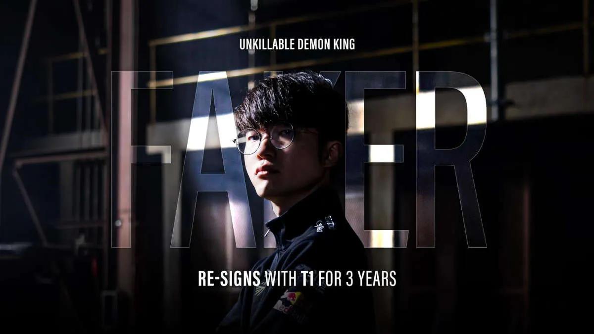 Faker and T1 signed a new three-year contract