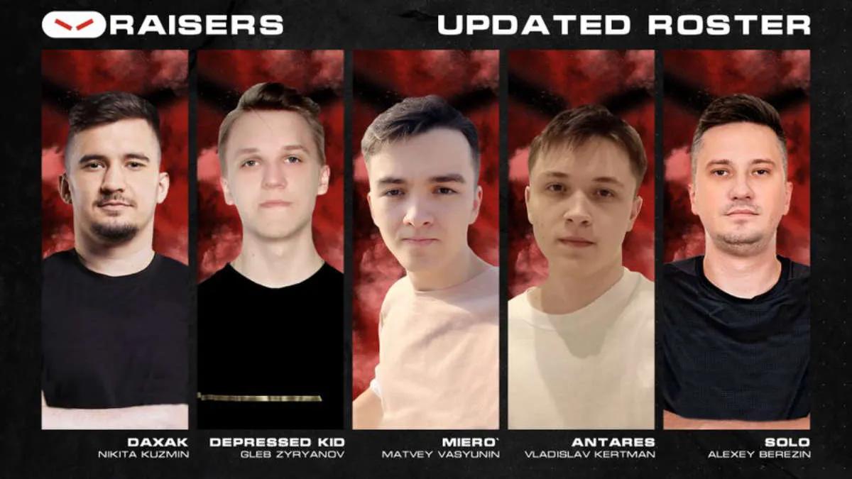 HellRaisers introduced a new Dota 2 roster with Daxak as a carry