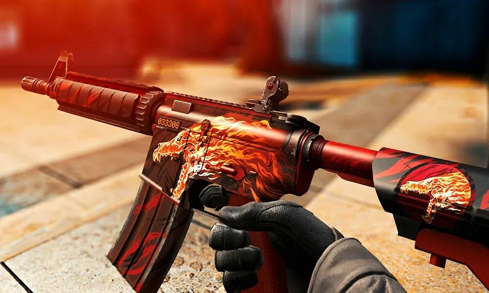 A rare skin for the M4A4 was sold in CS:GO for $215,000