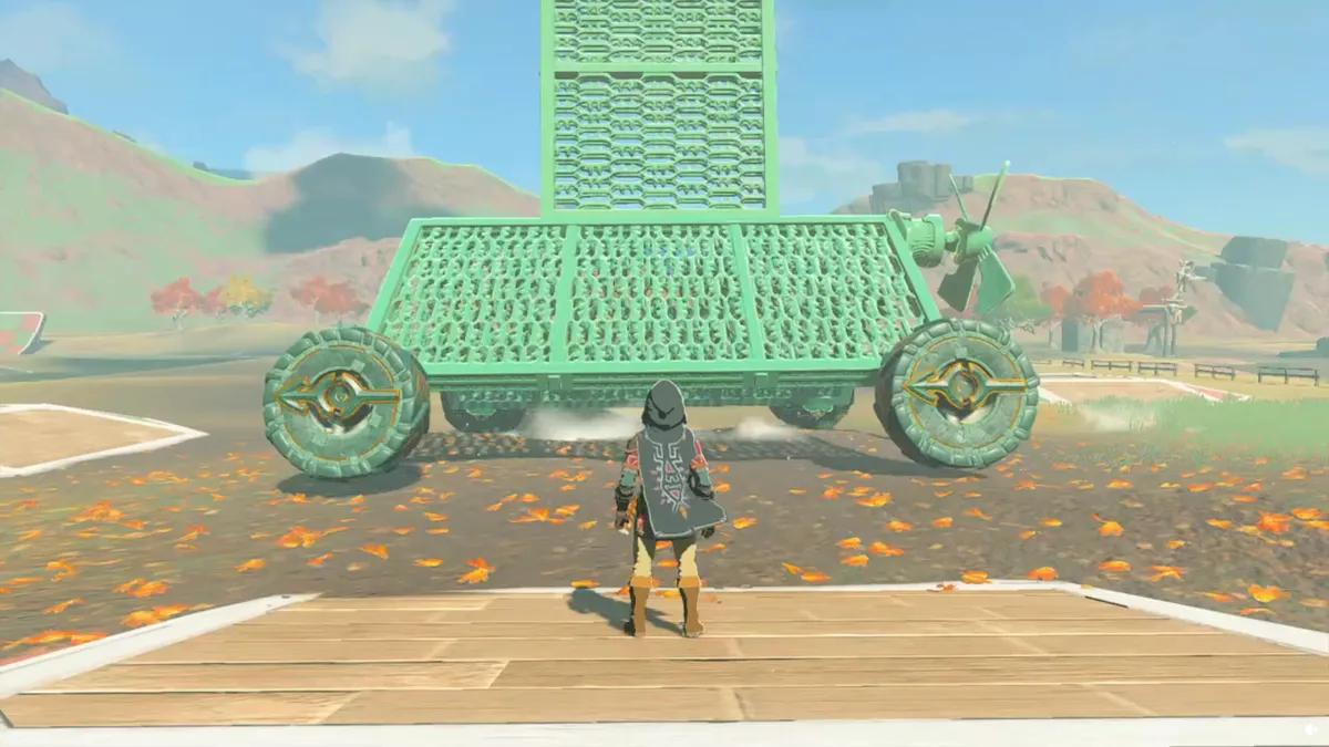 Reaching New Heights: Player Constructs Towering Vehicle in Zelda's Tears of the Kingdom