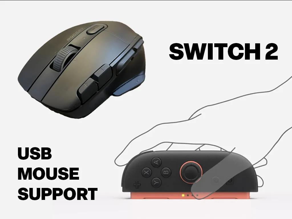Switch 2 тепер працює з USB-мишкою, і це дійсно має сенс